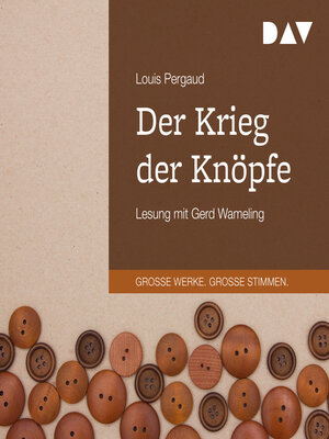 cover image of Der Krieg der Knöpfe (Gekürzt)